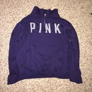 VS PINK halfzip sweatshirt